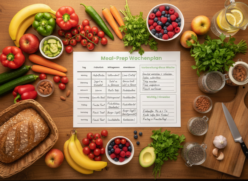 Essensplaner Vorlage für Familien zum Ausdrucken – Essensplanung leicht gemacht